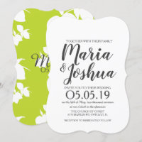 Fresh Bright Green Lemon Silo Pattern Wedding