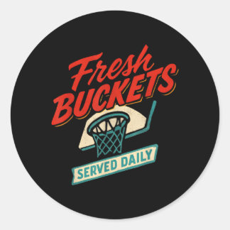 Fresh Bucs Served Daily - Basball 4 Classic Round Sticker