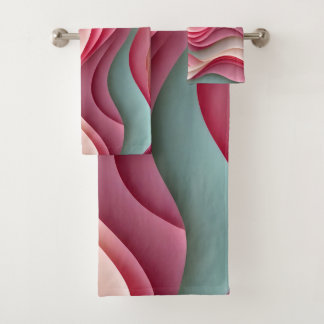 Fresh Candy Coloured Waves Bath Towel Set