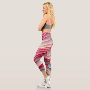 Fresh Candy Coloured Waves Capri Leggings