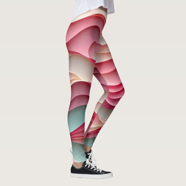 Fresh Candy Coloured Waves Leggings (Right)