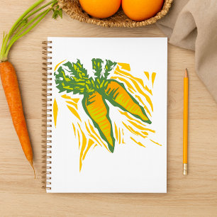 Fresh Carrot Colorful Vegetable Art Planner