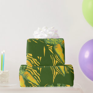 Fresh Carrot Colourful Vegetable Art Wrapping Paper