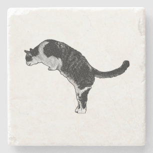 Fresh Cat Energy Stone Coaster