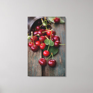 Fresh Cherries Canvas Print