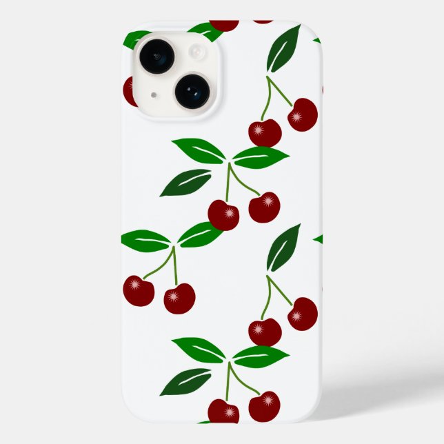 Fresh Cherry Seamless Pattern iPC Case-Mate iPhone Case (Back)