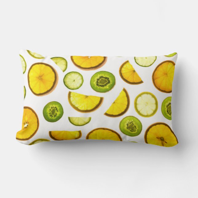 Fresh Citrus Fruits Lumbar Cushion (Front)
