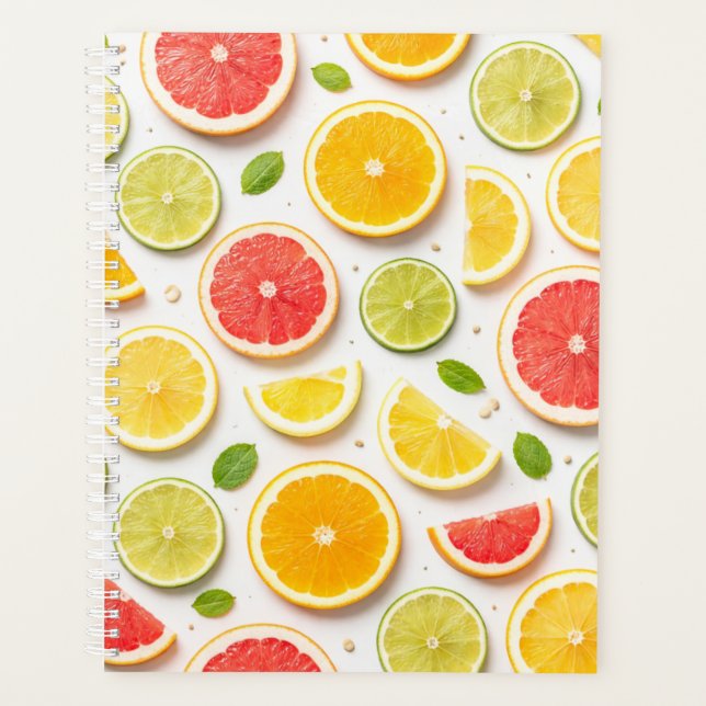 Fresh Citrus Slice Planner (Front)