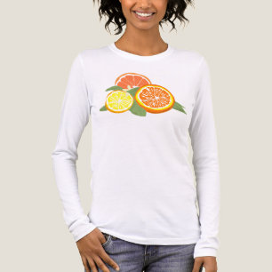 Fresh Citrus Slices Orange Lemon Tri-Blend Shirt