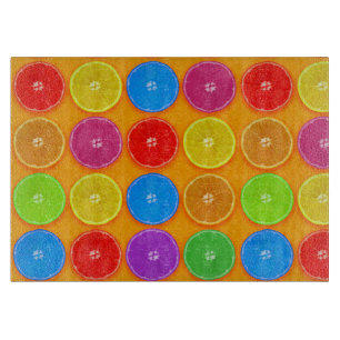 Fresh Colourful Orange Slices Cutting Board