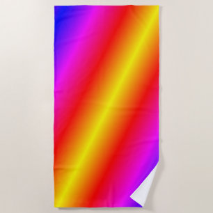 Fresh Colours Beach Towel Neon Colourful Colour