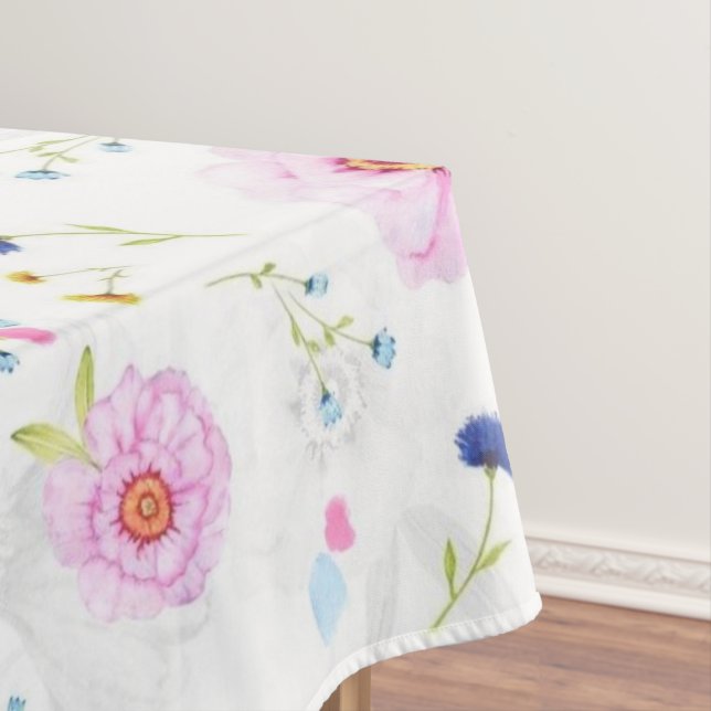 Fresh Colours Flowers Tablecloth (In Situ)
