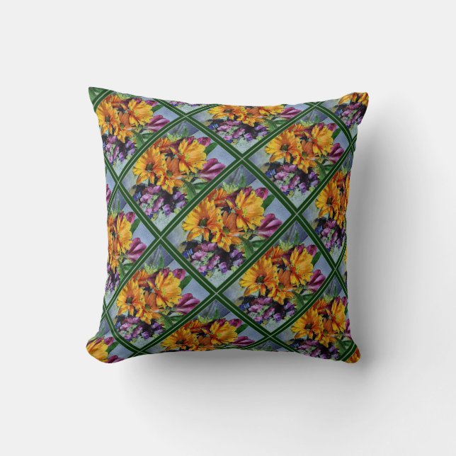 Fresh Cut Flowers Cushion (Front)