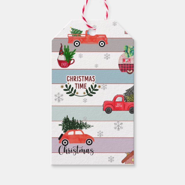 Fresh cut pines Gift Tag (Front)