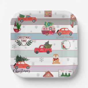 Fresh Cut pines  Paper Plate