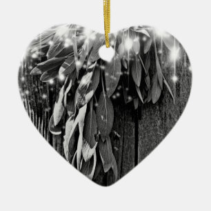 Fresh-cut Sage Barn-wood Grayscale Twinkle Lights Ceramic Tree Decoration