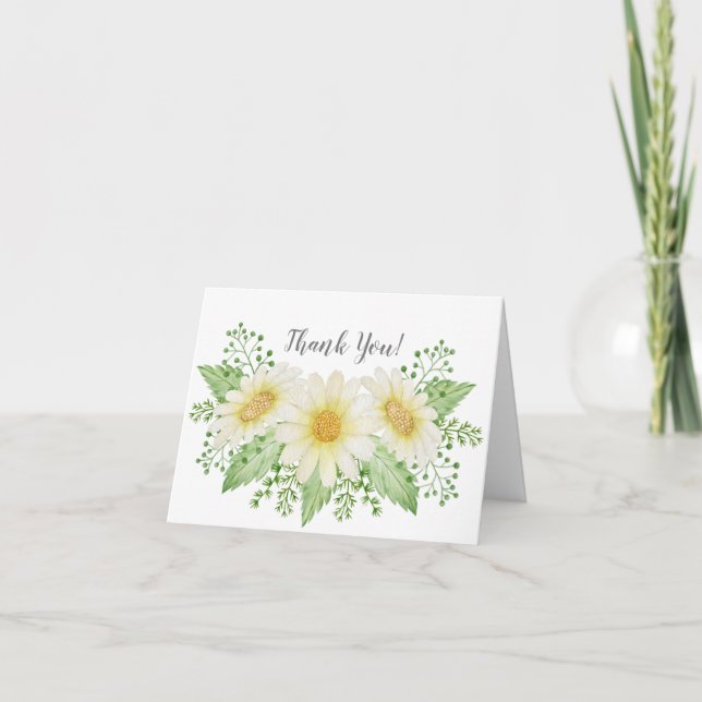 Fresh Daisy Thank You Note (Front)