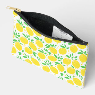 Fresh Design Yellow Lemons Accessory Pouch
