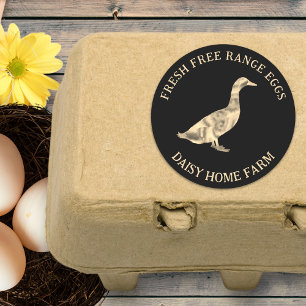 Fresh Duck Eggs Business Classic Round Sticker