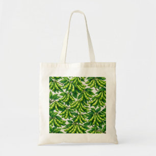 Fresh Edamame Pod Botanical Pattern Tote Bag