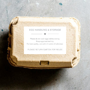 Fresh Egg Handling Storage Sticker Do Not Wash