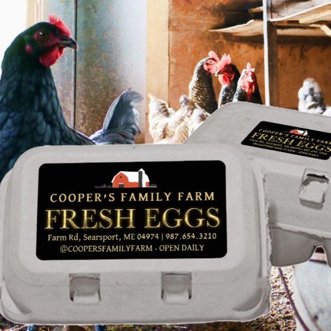 FRESH EGGS carton shipping & address labels (Creator Uploaded)