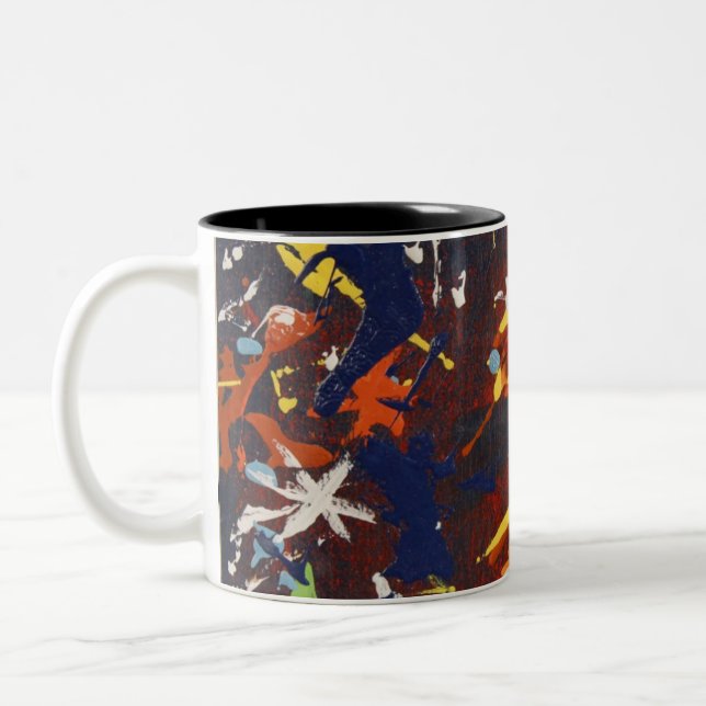 Fresh Eggs (Frosty) Two-Tone Coffee Mug (Left)