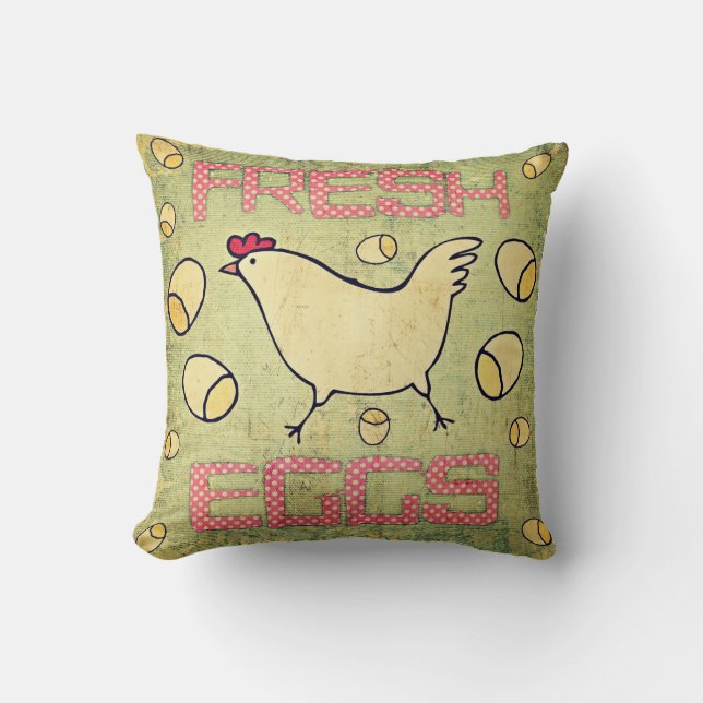 Fresh Eggs Pillow (Front)