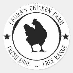 Fresh Eggs Vintage Chicken Farm Cartel Label Mini