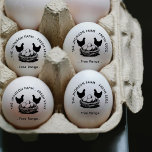 Fresh Eggs Your Name Chicken Hens Egg Stamp<br><div class="desc">Give your farm-fresh eggs a charming,  personalised touch with this custom “Fresh Eggs from [Your Name]” rubber stamp! Featuring a rustic hen illustration and classic typography,  this stamp is perfect for labelling egg cartons,  market packaging,  or gift baskets straight from your backyard coop.</div>