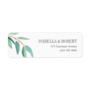 Fresh Eucalyptus leaves personalised wedding