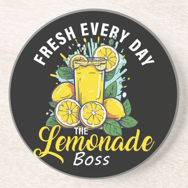 Fresh Every Day The Lemonade Boss Coaster (Front)