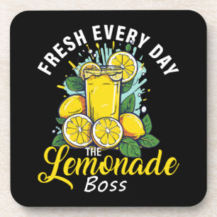 Fresh Every Day The Lemonade Boss Coaster