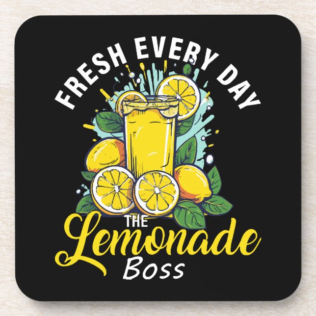 Fresh Every Day The Lemonade Boss Coaster (Front)