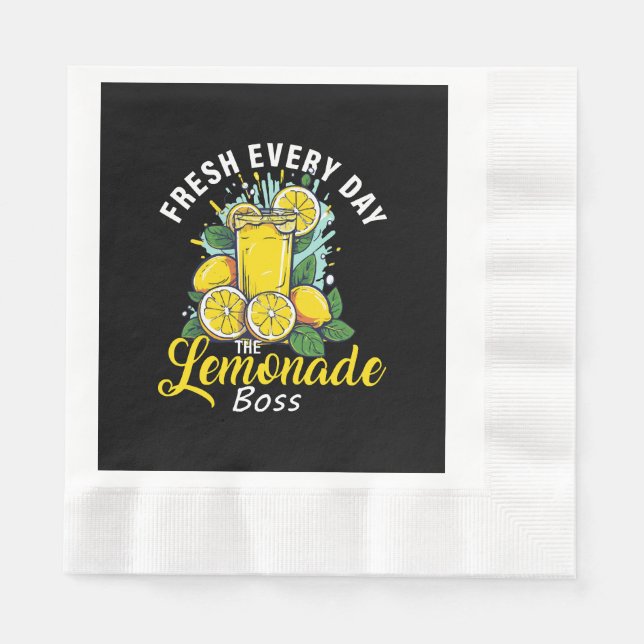 Fresh Every Day The Lemonade Boss Napkin (Front)