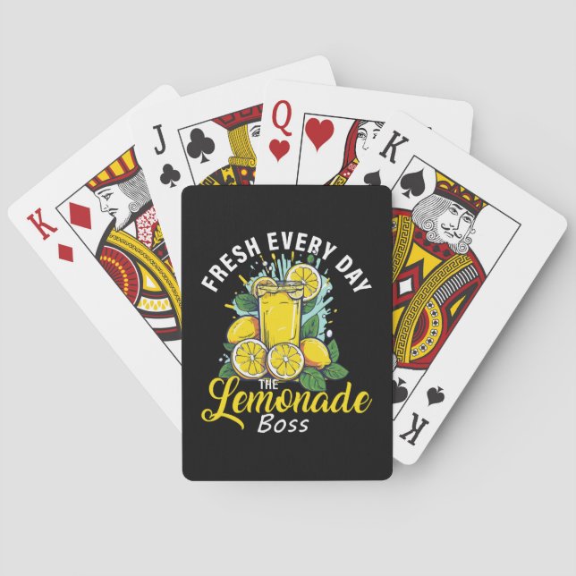 Fresh Every Day The Lemonade Boss Playing Cards (Back)