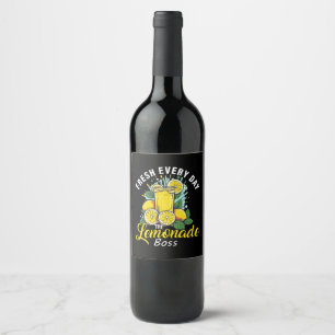 Fresh Every Day The Lemonade Boss Wine Label