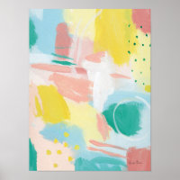 Fresh Face Abstract - Spring Colors