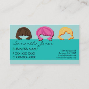 Fresh faces hair colouring business cards