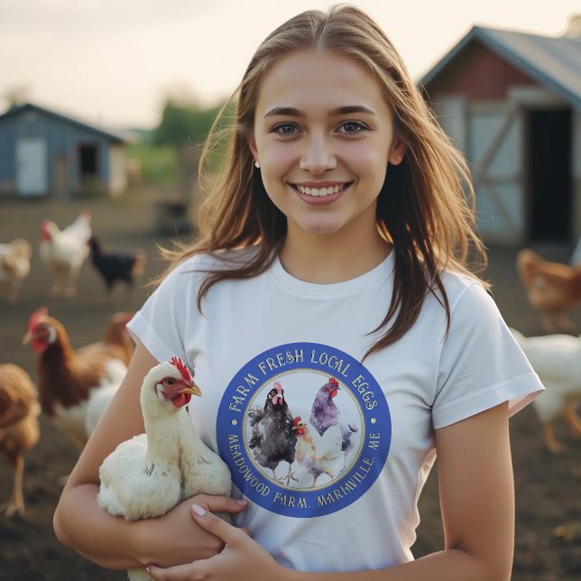 Fresh Farm Local Eggs T-shirt Farmers Market (Creator Uploaded)