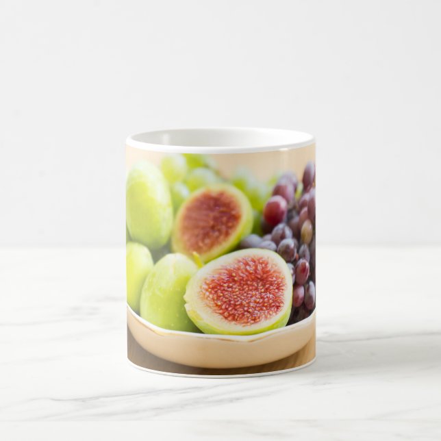 Fresh figs and grape coffee mug (Center)
