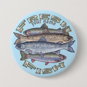 Fresh Fish pin button