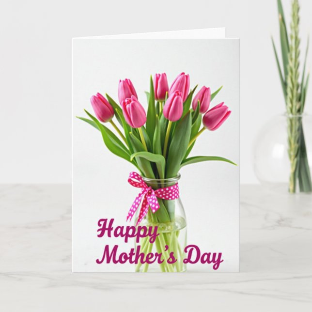 Fresh Floral Celebration Card (Front)