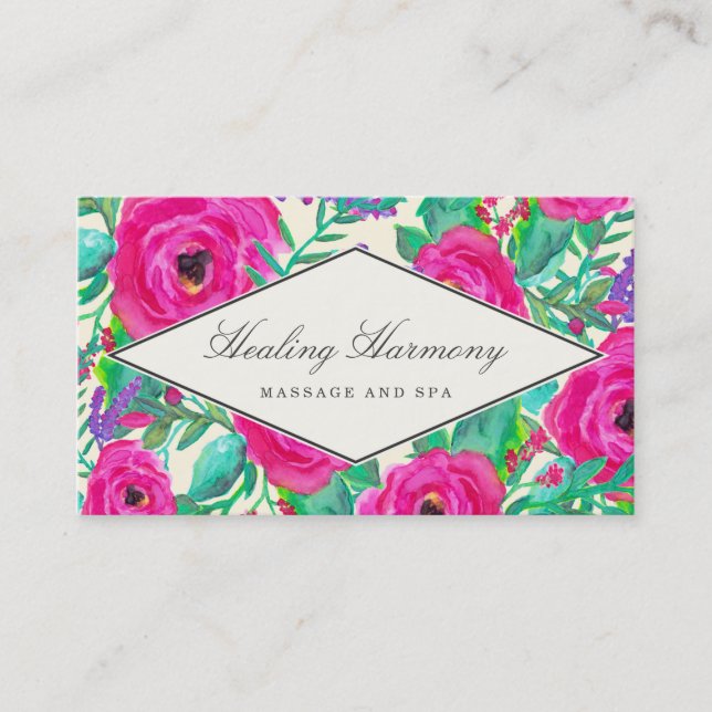 Fresh Florals Business Cards (Front)