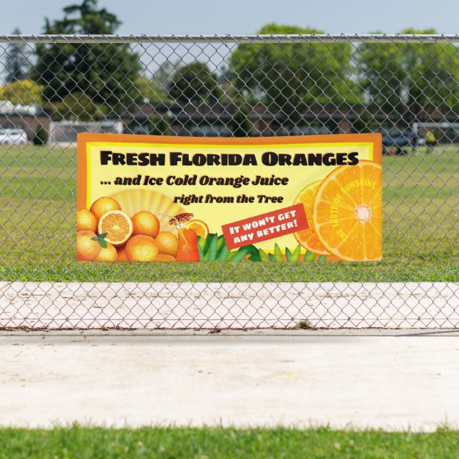 Fresh Florida Oranges Banner (Insitu)