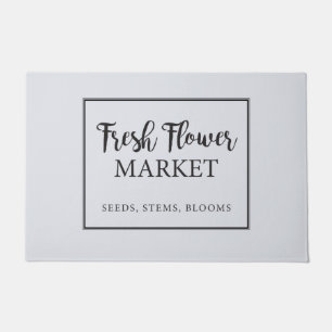 Fresh Flower Market Flower Shop Doormat