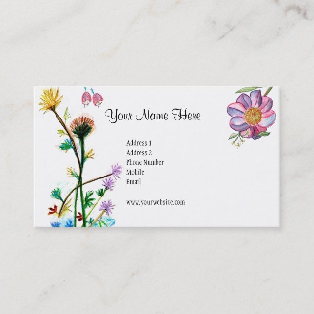 Fresh Flowers Card (Front)