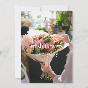 Fresh Flowers Greeting Card
