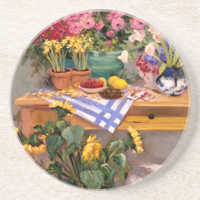 Fresh Flowers I Coaster (Front)