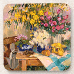 Fresh Flowers II Coaster